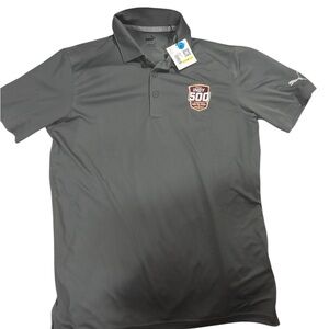 Puma Indy 500 Polo Shirt Men's Motorsport Racing Gray